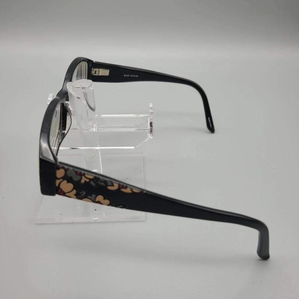 Kirkland Signature KS Manahawkin Black Floral Eyeglasses 53-16-135 #553637